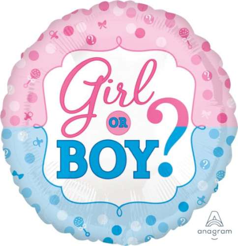 Girl or Boy Foil Balloon